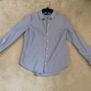 Small Gray and White Button Down from Apt. 9